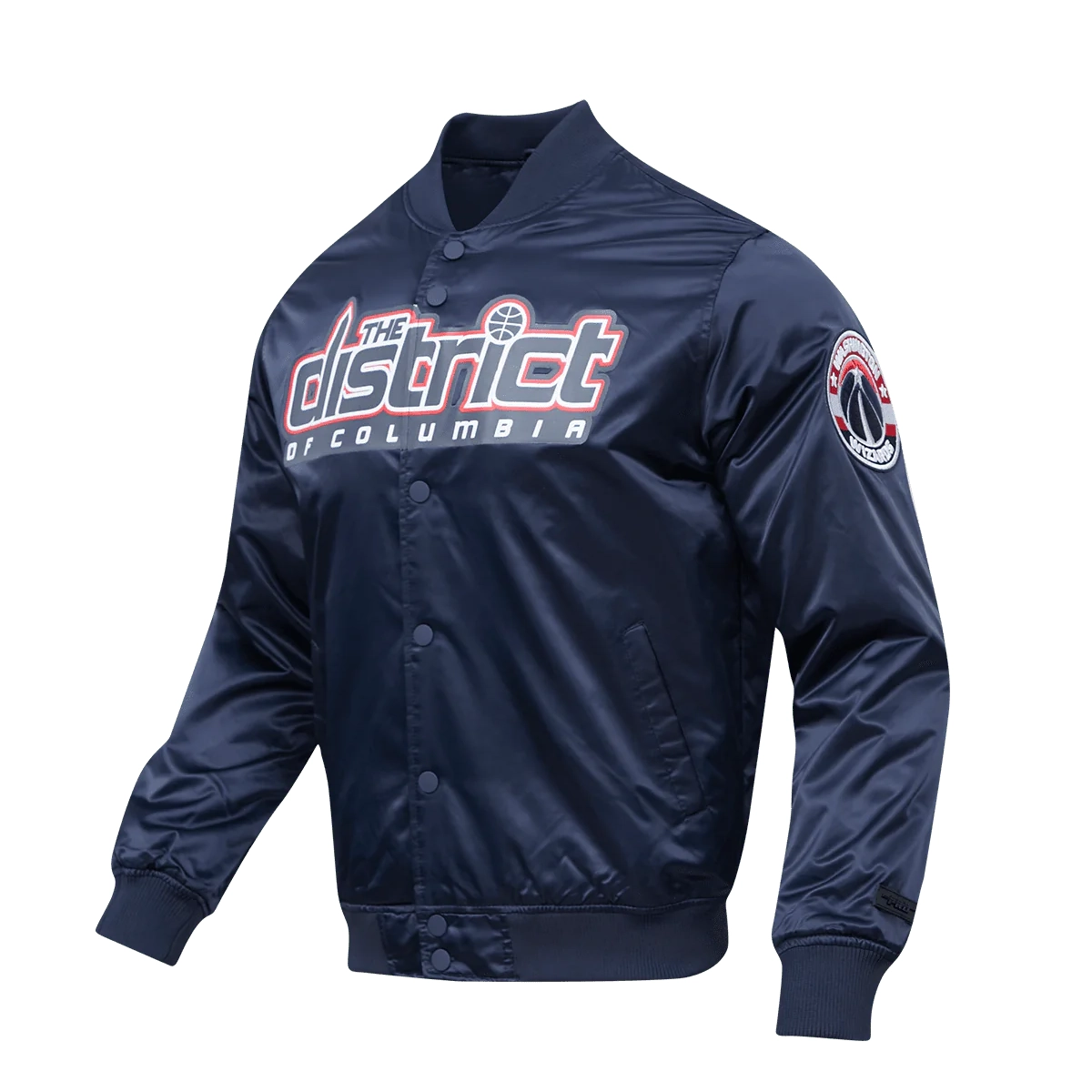 Washington-Wizards-Pro-Standard-Big-Logo-Navy-Satin-Varsity-Jacket-1