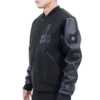 Washington-Wizards-Pro-Standard-Triple-Black-Wool-And-Leather-Varsity-Jacket-3